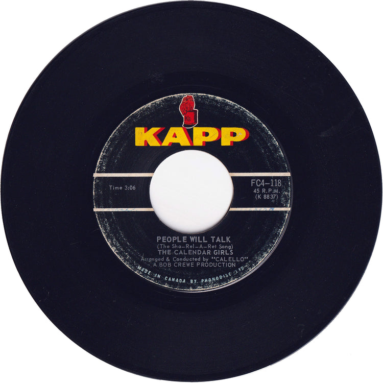 The Calendar Girls - People Will Talk (The Sha-Rel-A-Ret Song) / The Congo Combo - Sha-Rel-A-Nova [Canada]