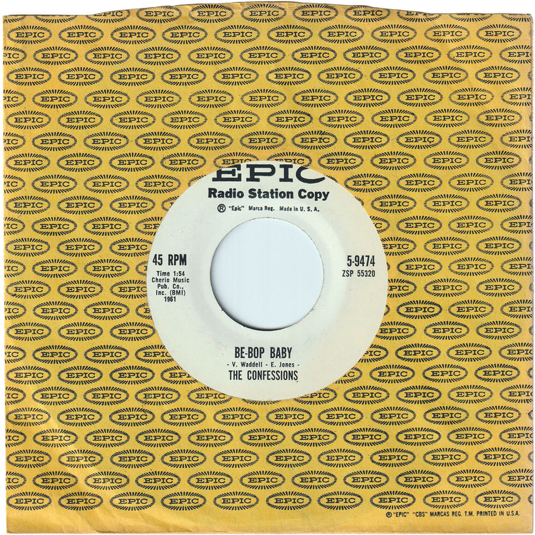 The Confessions - Be-Bop Baby / Before You Change Your Mind [Promo]