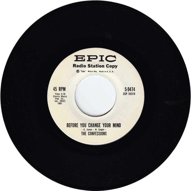 The Confessions - Be-Bop Baby / Before You Change Your Mind [Promo]