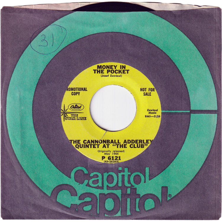 Cannonball Adderley Quintet - Money In The Pocket / Hear Me Talking To You [Promo]