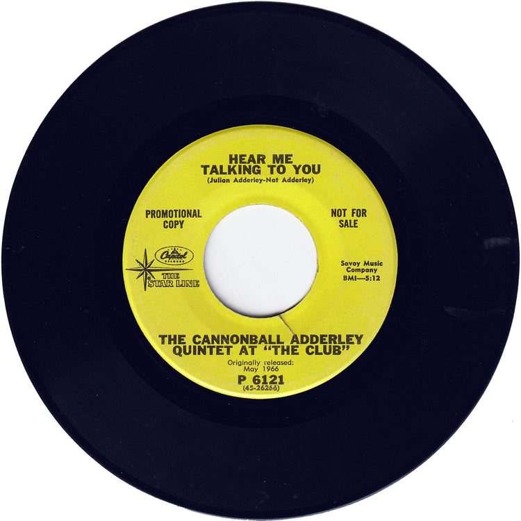 Cannonball Adderley Quintet - Money In The Pocket / Hear Me Talking To You [Promo]