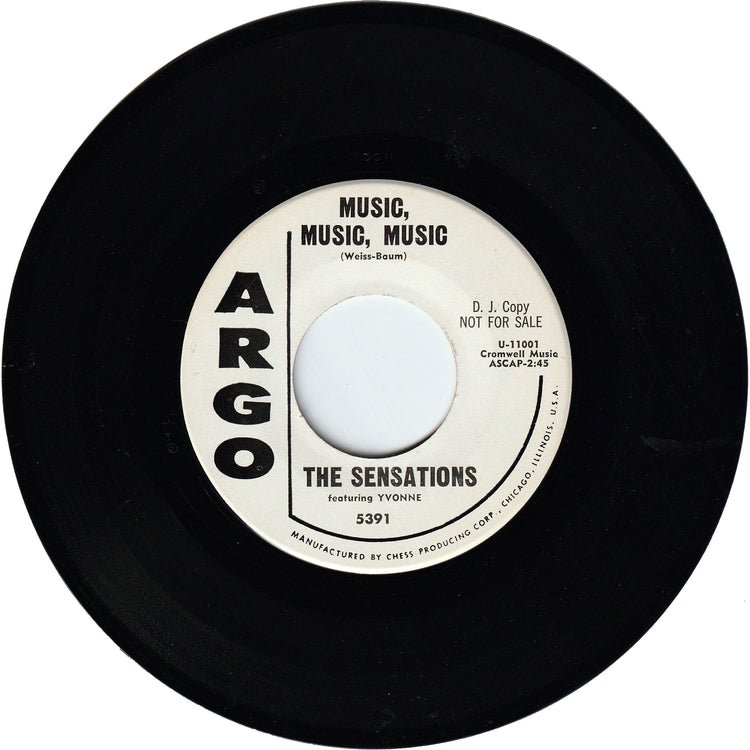 The Sensations - Music, Music, Music / A Part Of Me [Promo]
