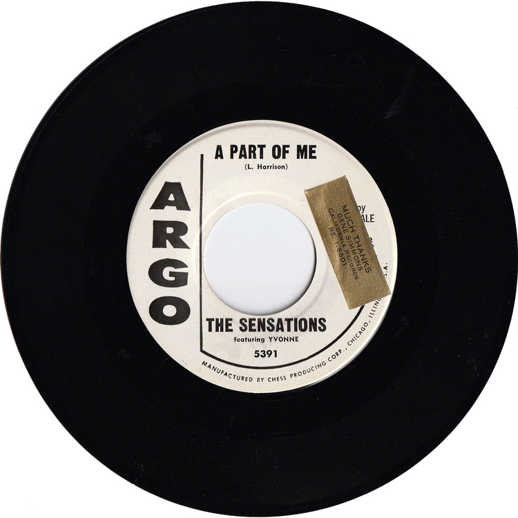 The Sensations - Music, Music, Music / A Part Of Me [Promo]