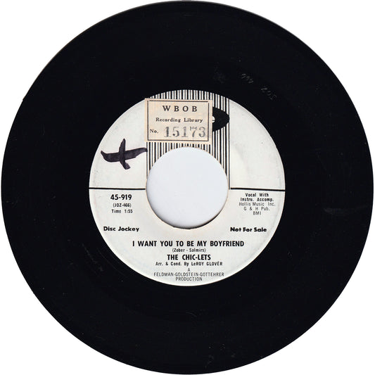 The Chic-Lets - I Want You To Be My Boyfriend / Don't Goof On Me [Promo]