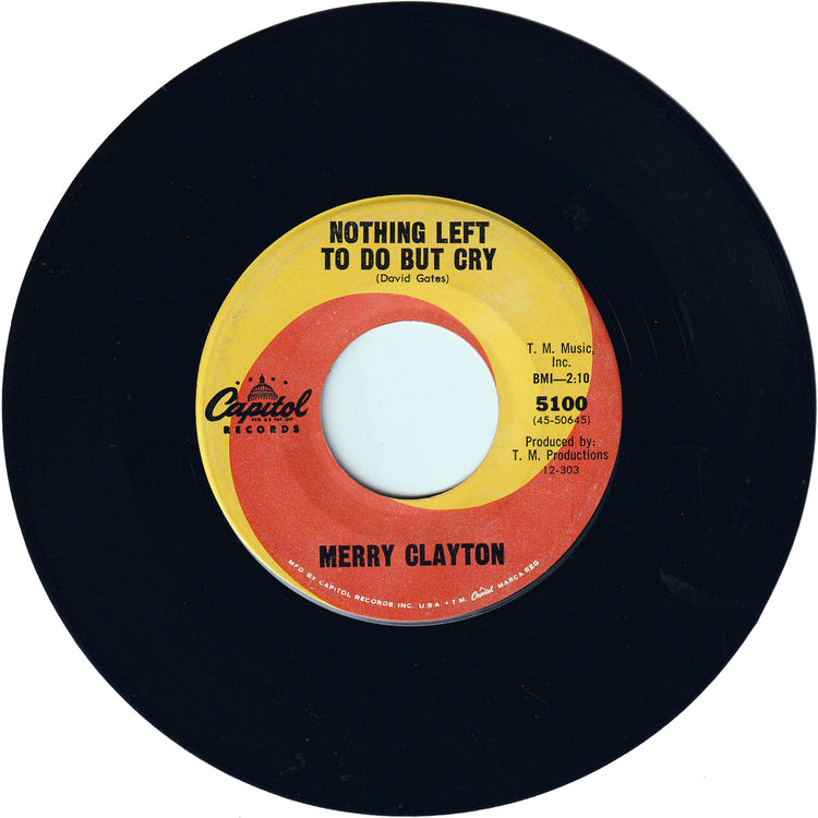Merry Clayton - Usher Boy / Nothing Left To Do But Cry