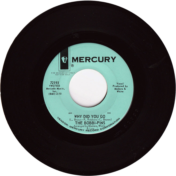 The Bobbi-Pins - Why Did You Go / I Wanna Love [Promo]