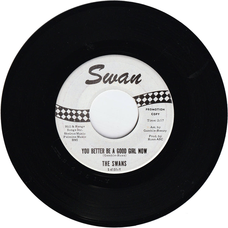 The Swans - He's Mine / You Better Be A Good Girl Now [Vinyl, Rockaway Pressing]