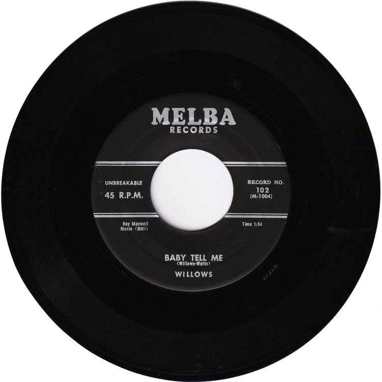 The Willows - Church Bells May Ring / Baby Tell Me