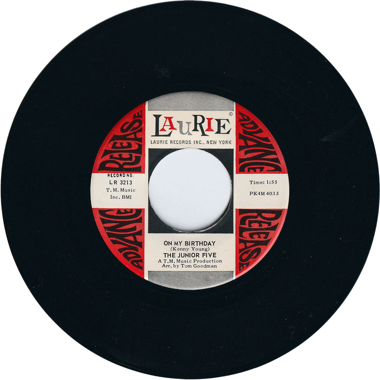The Junior Five - On My Birthday / I Can't Wait 'Till Tomorrow [Promo]
