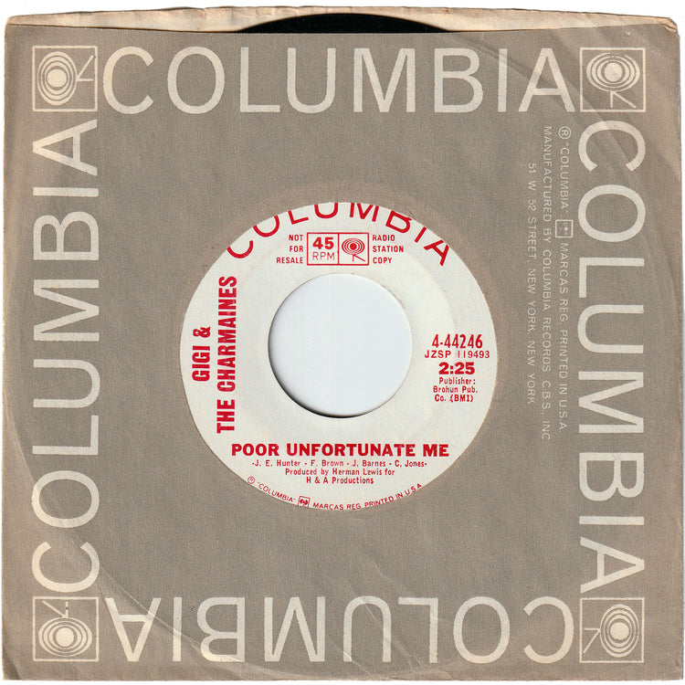 Gigi & The Charmaines - Poor Unfortunate Me / Brazil [Promo]