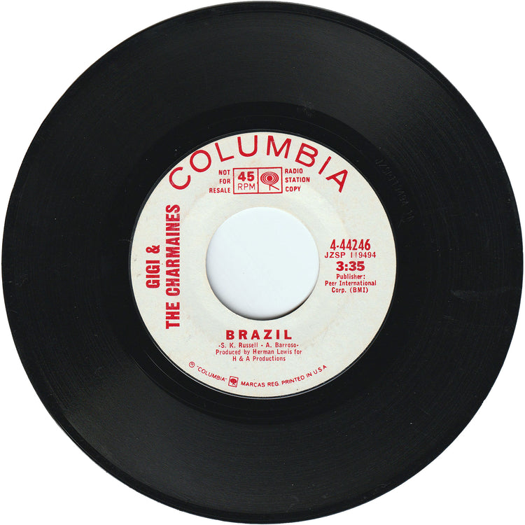 Gigi & The Charmaines - Poor Unfortunate Me / Brazil [Promo]