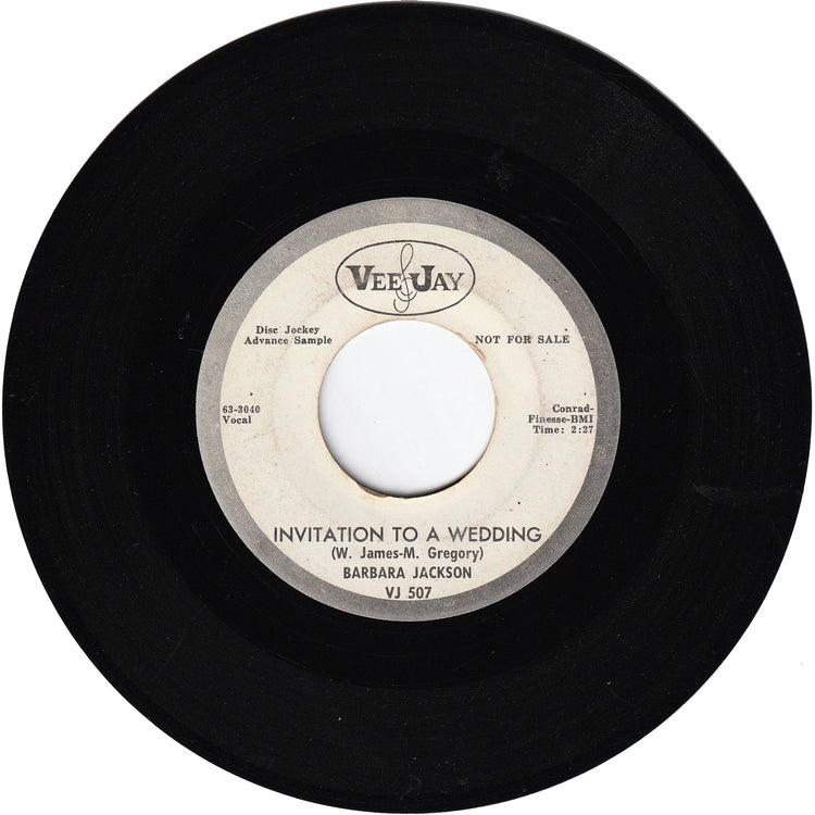 Barbara Jackson - Second Best / Invitation To A Wedding [Promo]