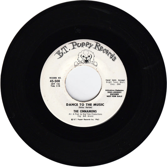 The Cinnamons - Dance To The Music / Mr. Cupid '65 [Promo]