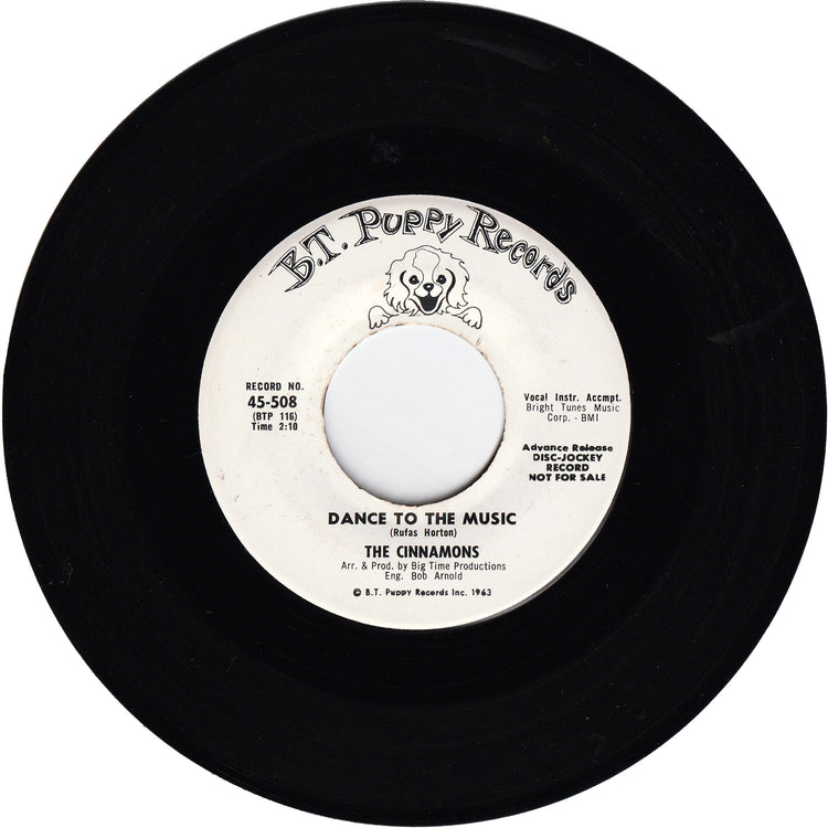 The Cinnamons - Dance To The Music / Mr. Cupid '65 [Promo]