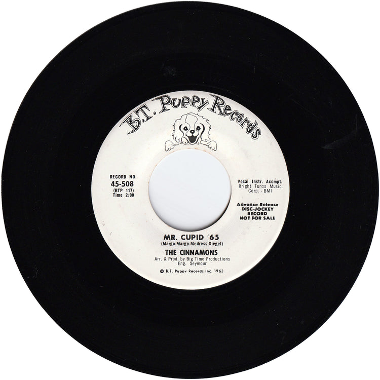 The Cinnamons - Dance To The Music / Mr. Cupid '65 [Promo]