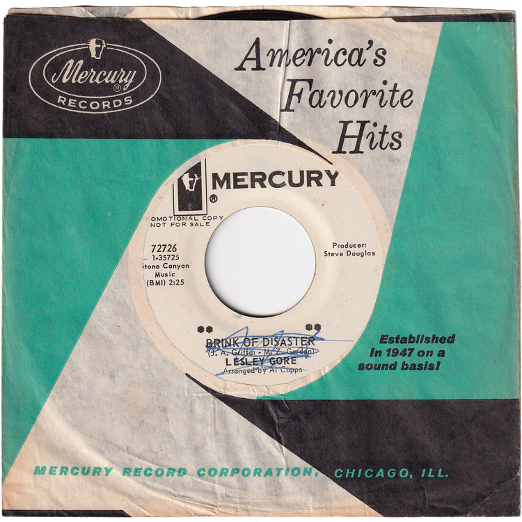 Lesley Gore - Brink Of Disaster / On A Day Like Today [Promo]