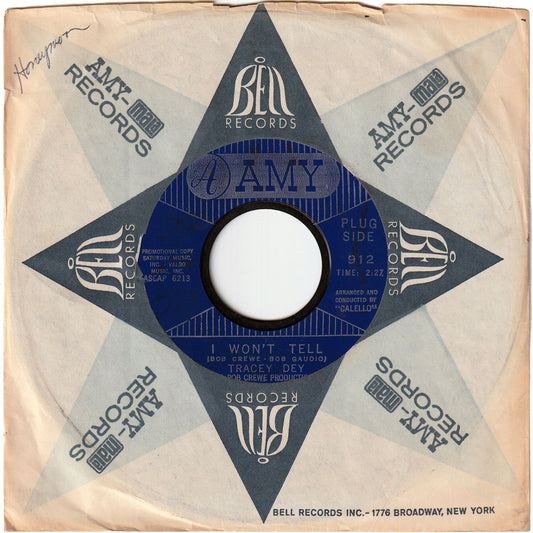 Tracey Dey - I Won't Tell / Any Kind Of Love [Promo]