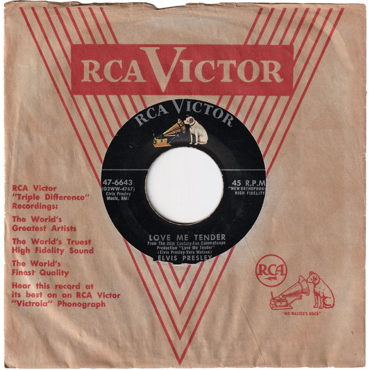Elvis Presley - Love Me Tender / Anyway You Want Me (That's How I Will Be) [Silver Line Label]