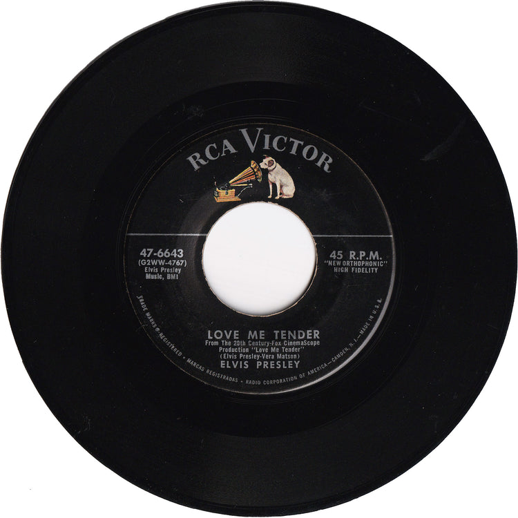 Elvis Presley - Love Me Tender / Anyway You Want Me (That's How I Will Be) [Silver Line Label]