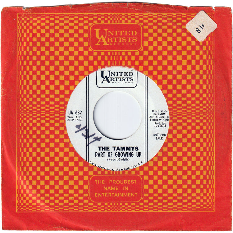 The Tammys - Part Of Growing Up / Take Back Your Ring [Promo]