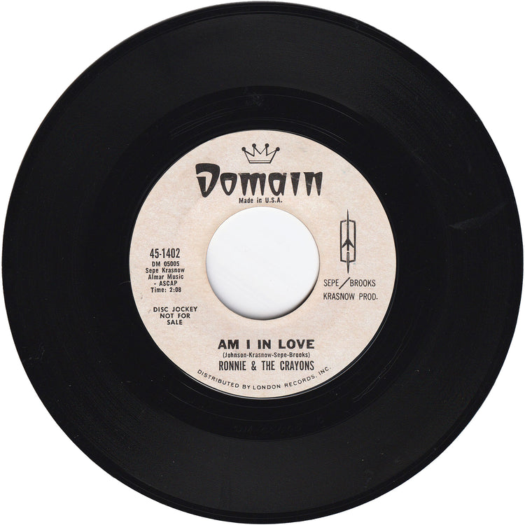 Ronnie & The Crayons - Am I In Love / Birchard's Bread [Promo]
