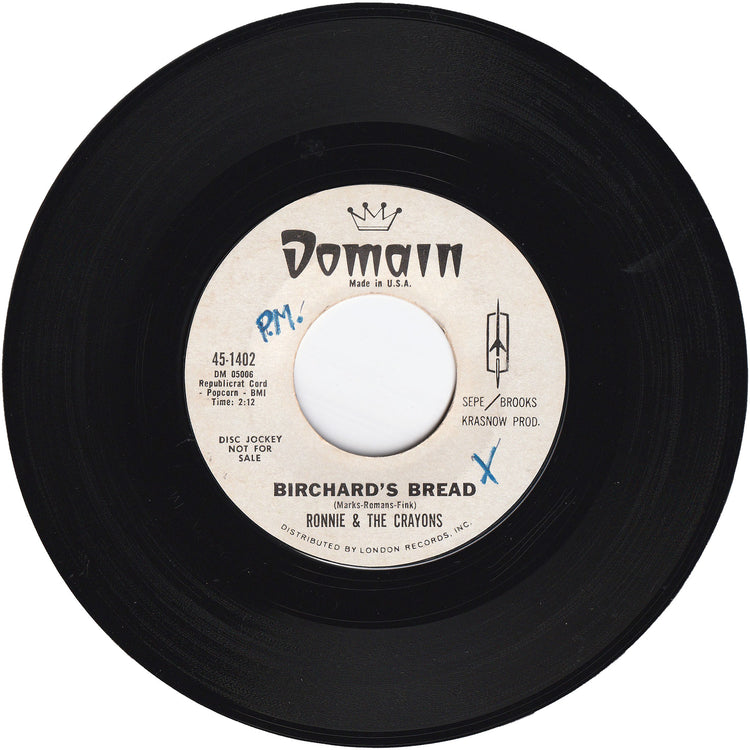 Ronnie & The Crayons - Am I In Love / Birchard's Bread [Promo]