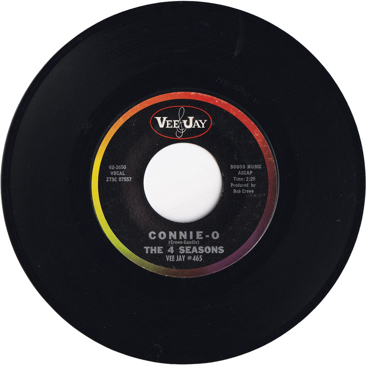 The Four Seasons - Big Girls Don't Cry / Connie-O [Styrene, Columbia Bridgeport Pressing]