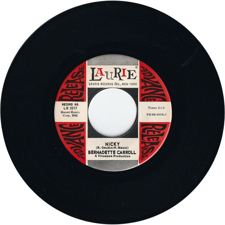 Bernadette Carroll - Nicky / All The Way Home I Cried [Promo]