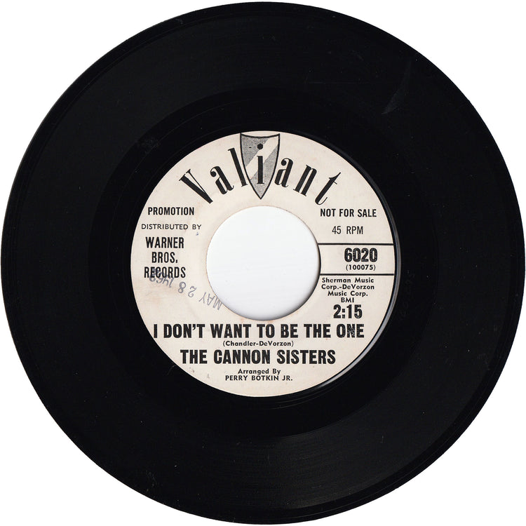 The Cannon Sisters - Second Best / I Don't Want To Be The One [Promo]