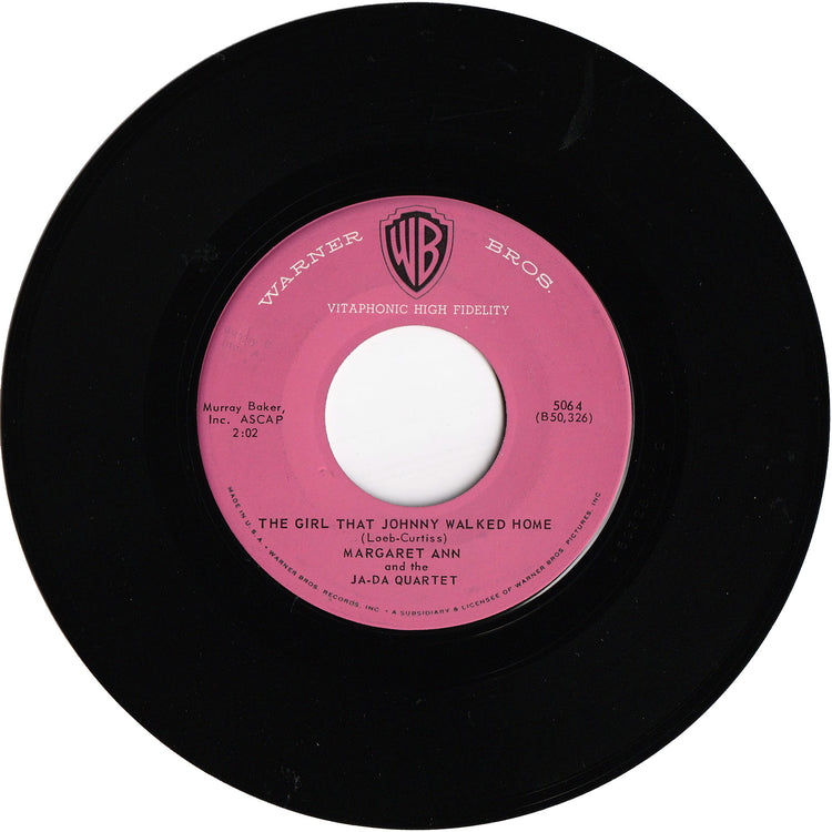 Margaret Ann & The Ja-Da Quartet - Dudley Digby Darling / The Girl That Johnny Walked Home