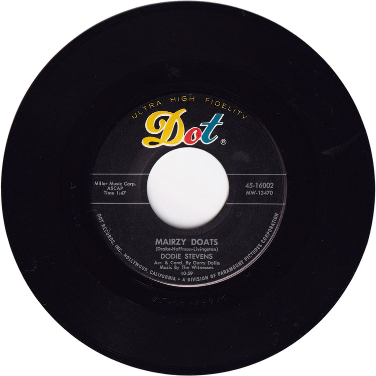 Dodie Stevens - Steady Eddy / Mairzy Doats