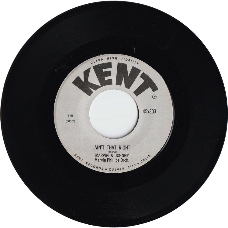 Marvin & Johnny - Ain't That Right / Cherry Pie [KENT Label]