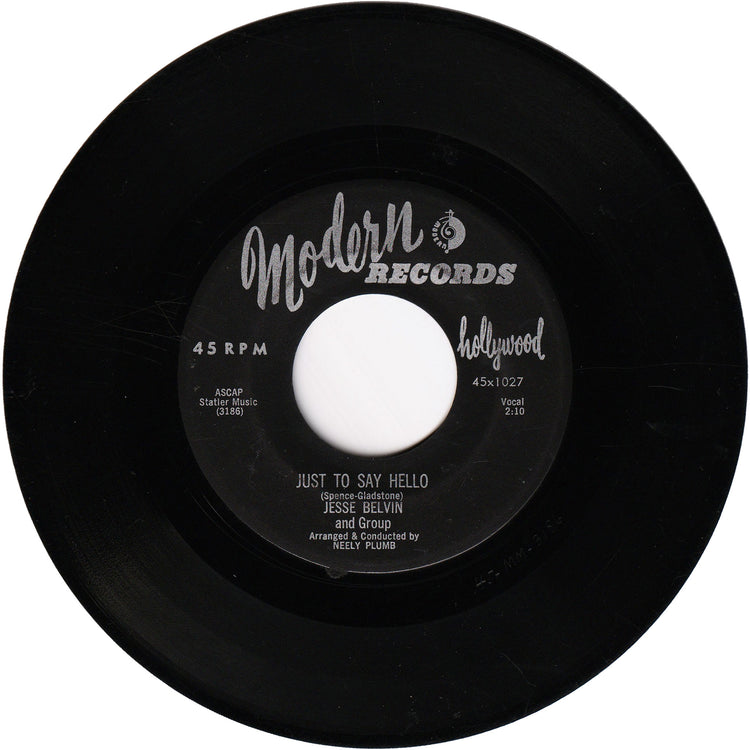 Jesse Belvin - My Satellite / Just To Say Hello