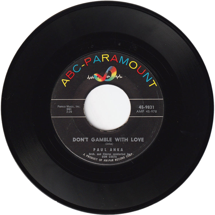 Paul Anka - Diana / Don't Gamble With Love [Styrene]