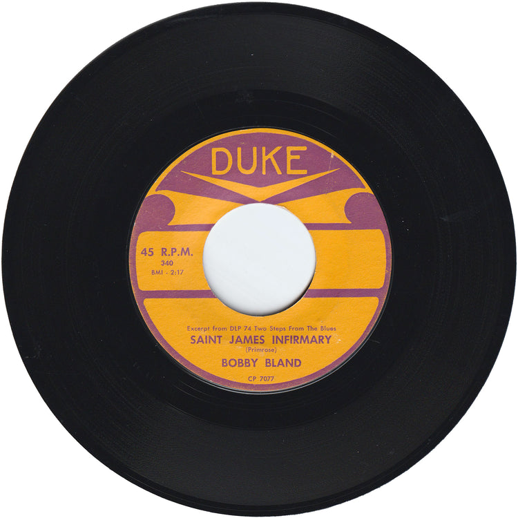 Bobby Bland - Don't Cry No More / Saint James Infirmary [Styrene, First Pressing]