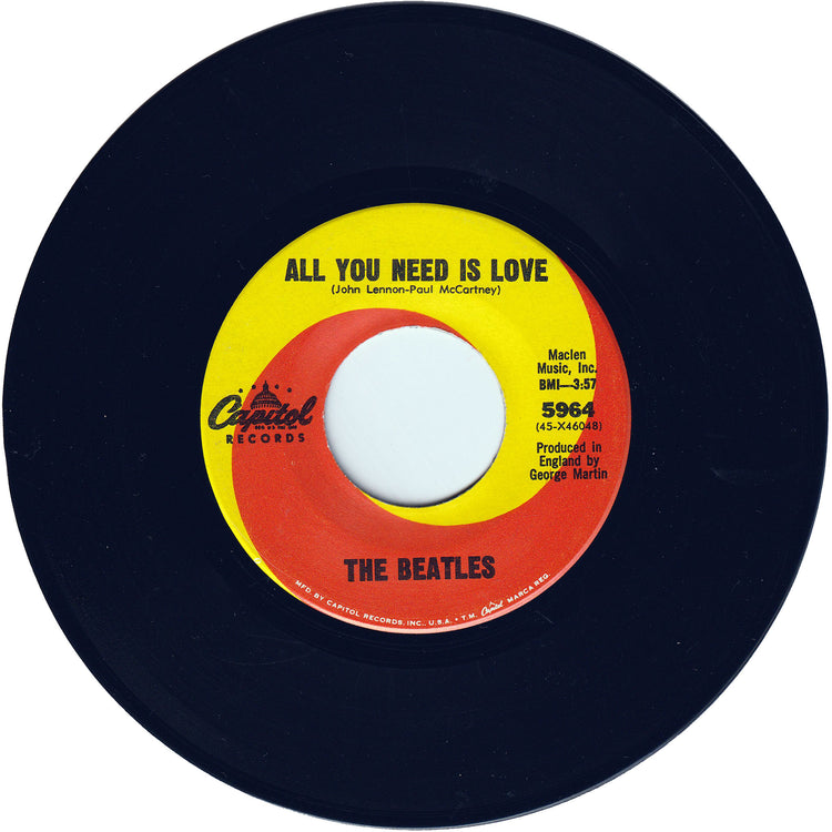 The Beatles - All You Need Is Love / Baby You're A Rich Man [Los Angeles Pressing, Picture Sleeve]