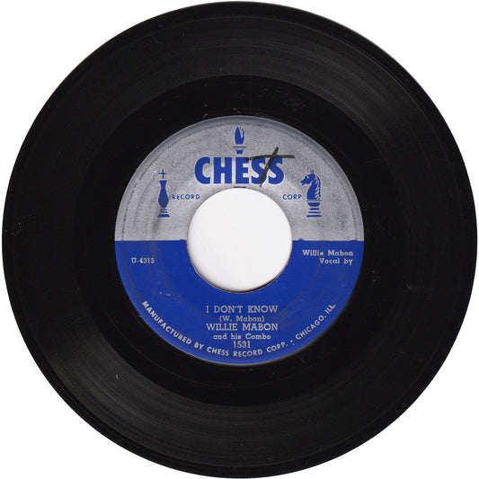 Willie Mabon - I Don't Know / Worry Blues