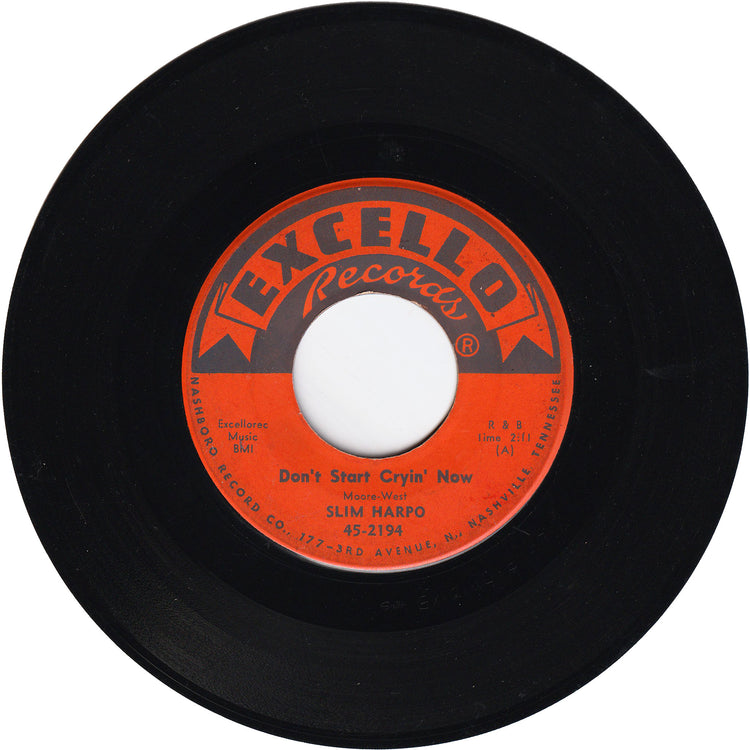 Slim Harpo - Don't Start Cryin' Now / Rainin' In My Heart [Vinyl, Sheldon Pressing]