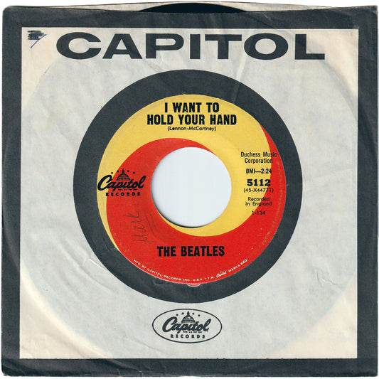The Beatles - I Want To Hold Your Hand / I Saw Her Standing There [Scranton Pressing, Publisher: Gil]