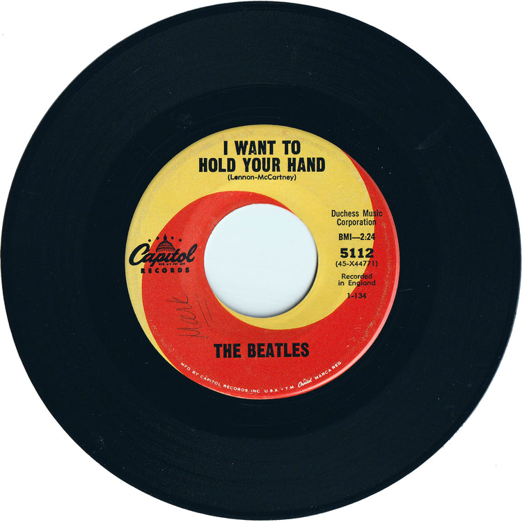 The Beatles - I Want To Hold Your Hand / I Saw Her Standing There [Scranton Pressing, Publisher: Gil]