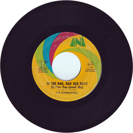 The Foundations - In The Bad, Bad, Old Days (Before You Loved Me) / Give Me Love