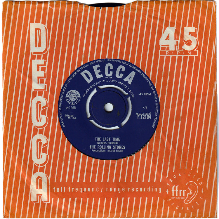 The Rolling Stones - Last Time / Play With Me [UK, Push-out Centre]
