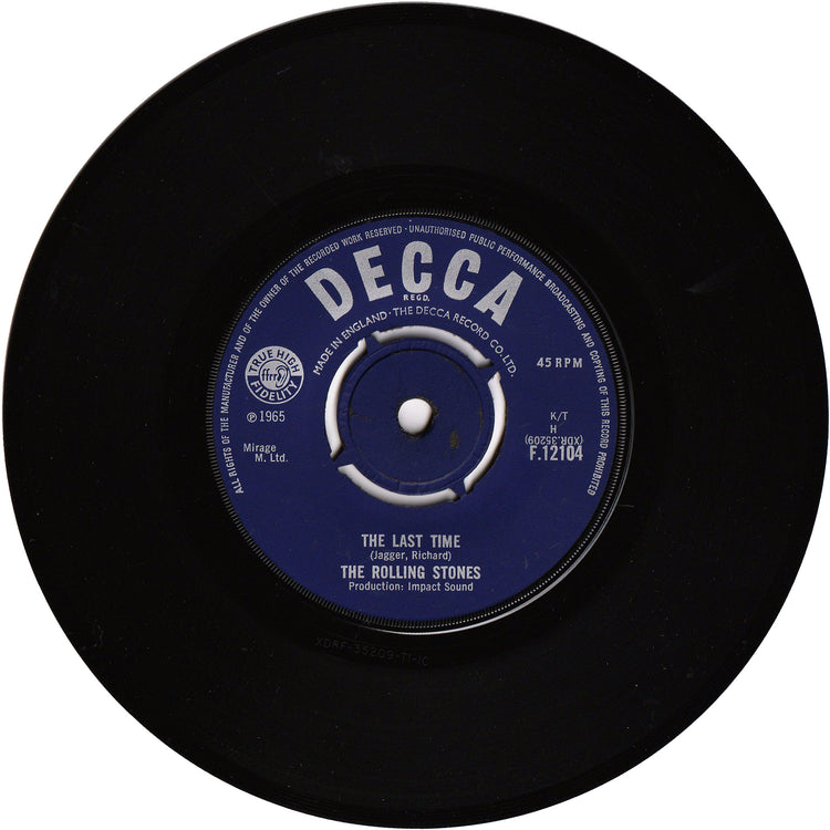 The Rolling Stones - Last Time / Play With Me [UK, Push-out Centre]
