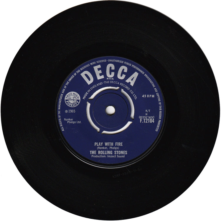 The Rolling Stones - Last Time / Play With Me [UK, Push-out Centre]