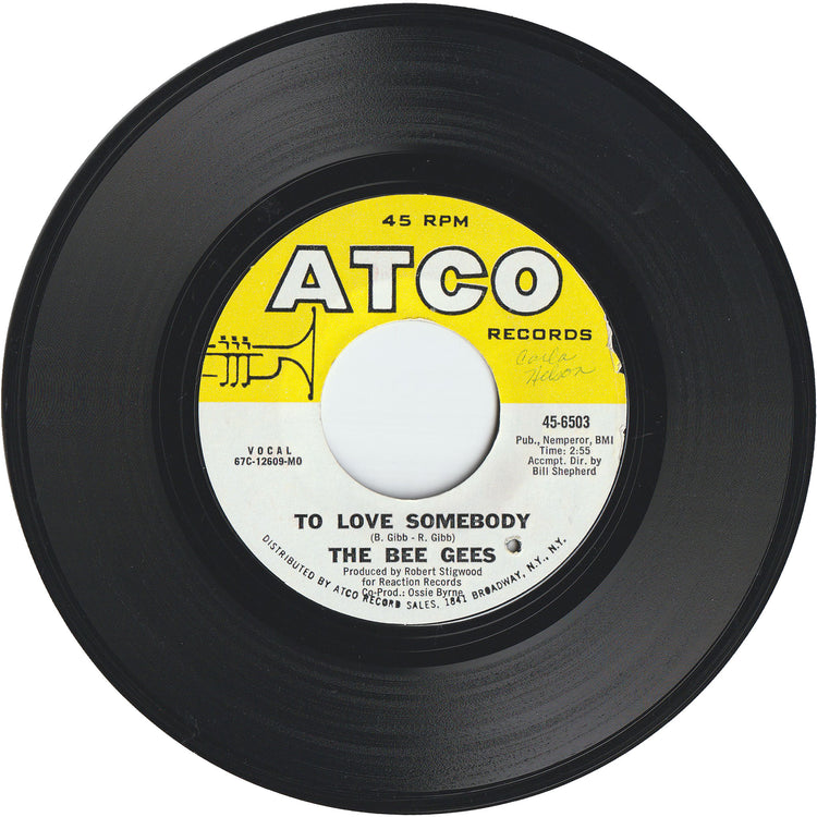 The Bee Gees - To Love Somebody / Close Another Door [Styrene, MO - Monarch Pressing]