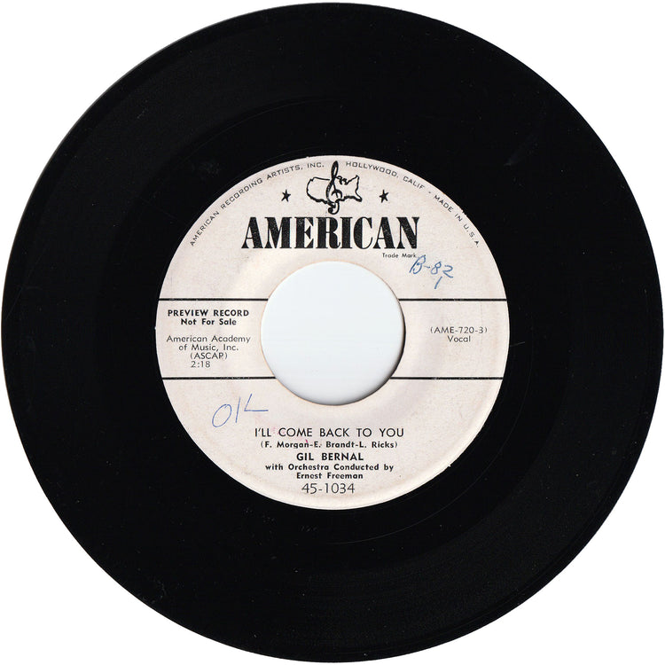 Gil Bernal - Keep Those Wanderin' Eyes Off My Baby / I'll Come Back To You [Promo]
