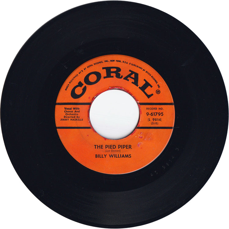 Billy Williams - The Pied Piper / Butterfly