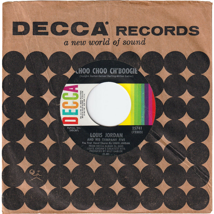 Louis Jordan & his Tympany Five - Choo Choo Ch'Boogie / Run Joe