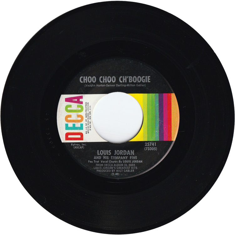 Louis Jordan & his Tympany Five - Choo Choo Ch'Boogie / Run Joe