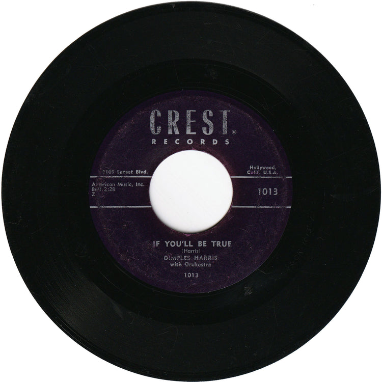 Dimples Harris - If You'll Be True / This I Do Believe
